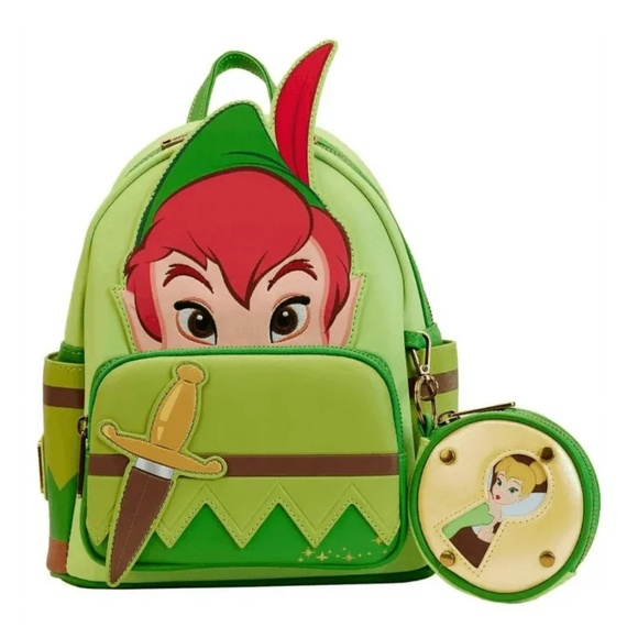 Loungefly Disney Peter Pan Cosplay Exclusive Mini Backpack - Picture 1 of 12